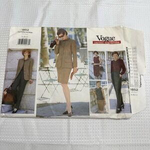 Vogue Career Wardrobe Vintage 1996 Pattern Suit Mix Match 1852 Womens 8 10 12
